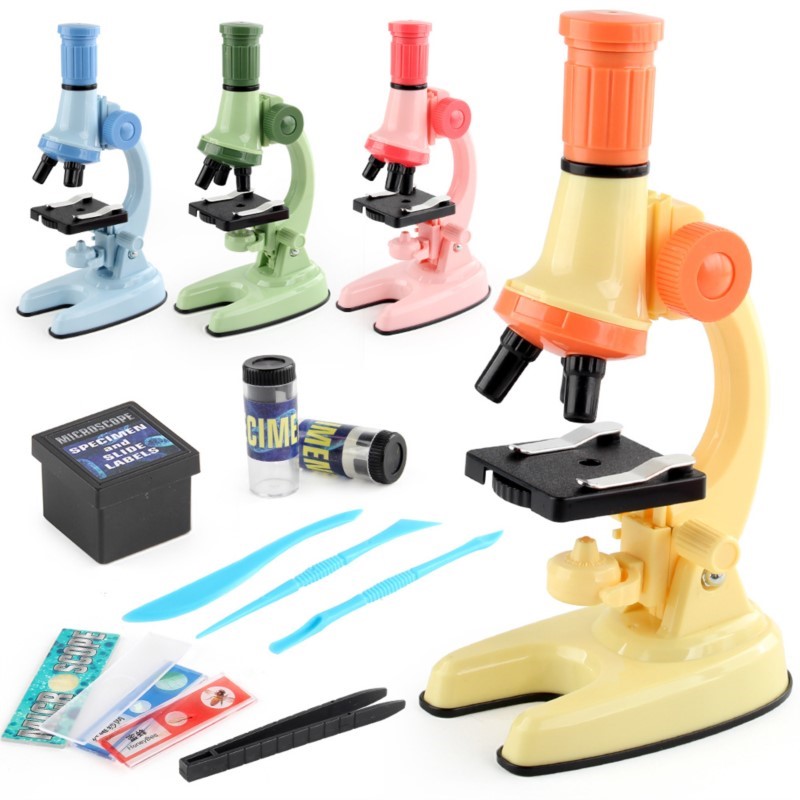 Kids Education Tools - Microscópio Científico para Crianças com Luz