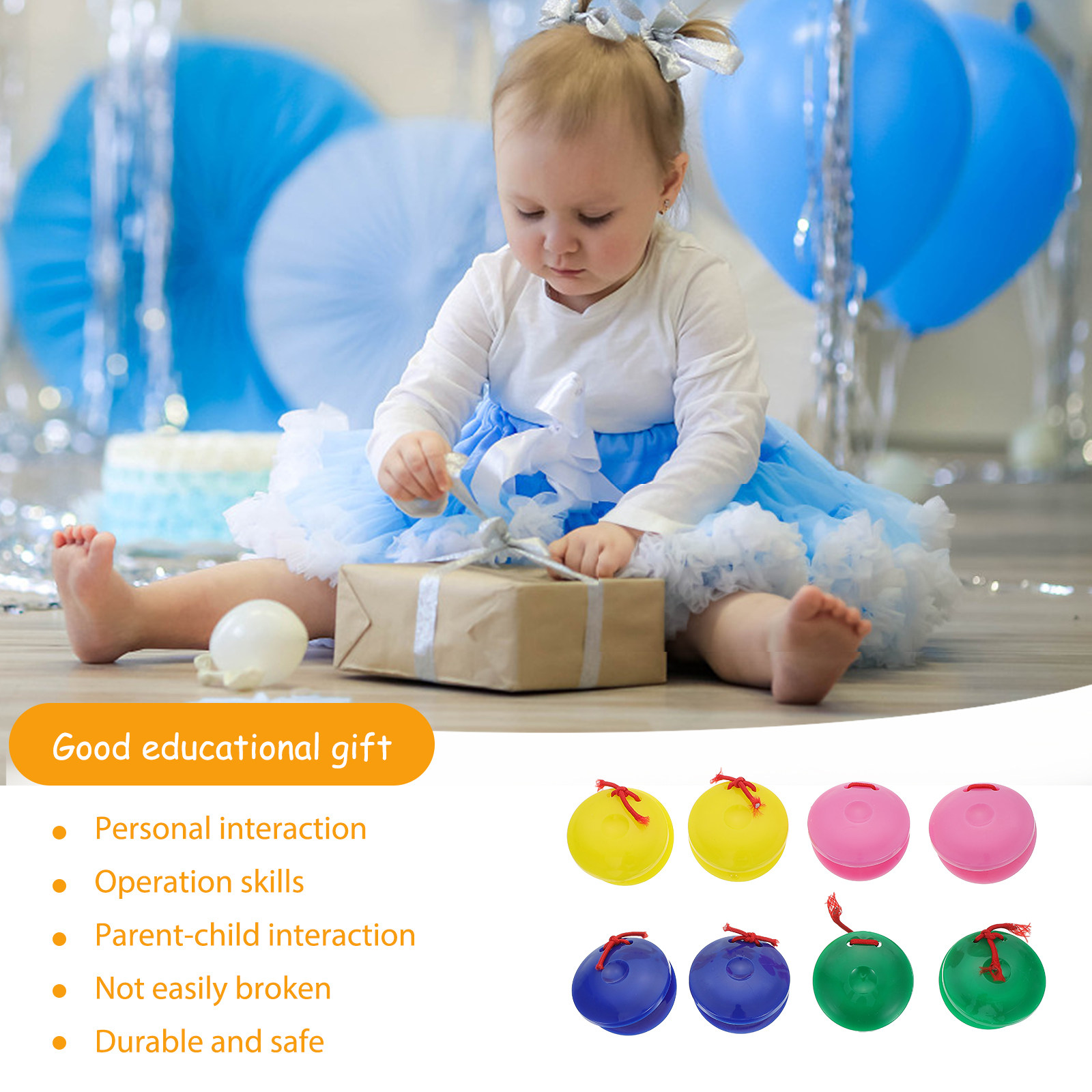 8 peças de castanholas criativ - Kids Education Help avaliação e preço