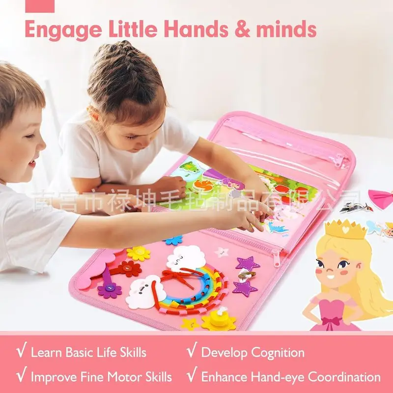 Princess Montessori Felt Busy  - Kids Early Education avaliação e preço