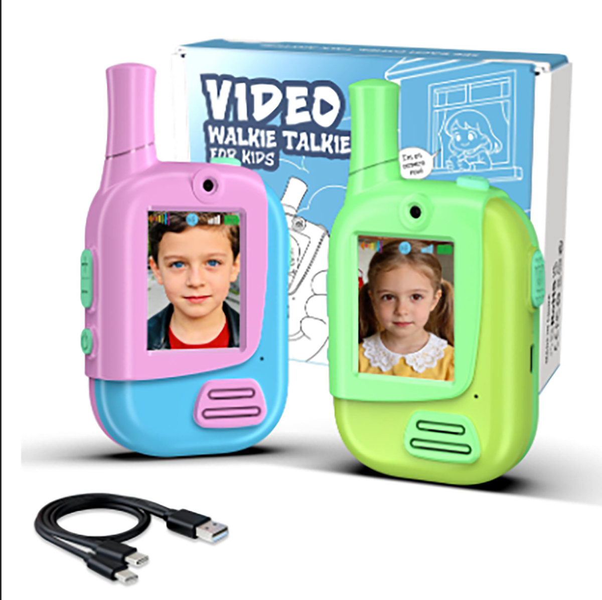 Pacote com 2 Walkie Talkies Re - Kids Educational Videos avaliação e preço